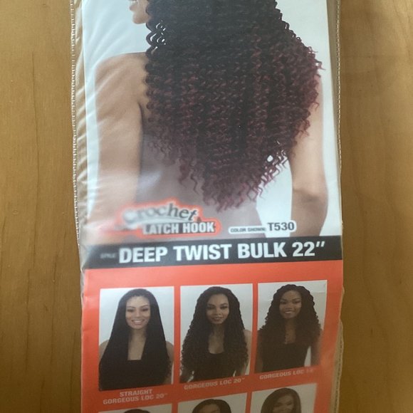 Unopened Model Model 22" Deep Twist Hair Color 1B - Picture 7 of 9